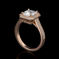 1.20 Ct. Gemstone Ring, 14K Rose Gold 2