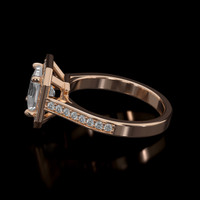 1.20 Ct. Gemstone Ring, 14K Rose Gold 4