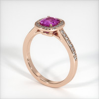 1.69 Ct. Pink Sapphire Ring, 14K Rose Gold 2