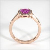 1.69 Ct. Pink Sapphire Ring, 14K Rose Gold 3