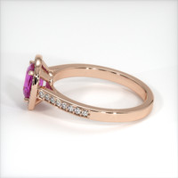 1.69 Ct. Pink Sapphire Ring, 14K Rose Gold 4