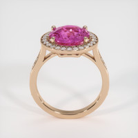 4.57 Ct. Pink Sapphire Ring, 14K Rose Gold 3