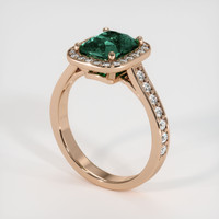 2.16 Ct. Sapphire Ring, 14K Rose Gold 2