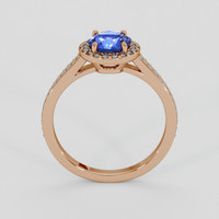 1.09 Ct. Blue Sapphire Ring, 14K Rose Gold 4