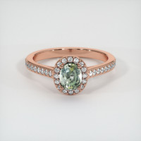 1.09 Ct. Sapphire Ring, 14K Rose Gold 1