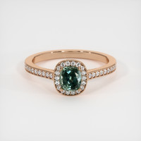 0.80 Ct. Sapphire Ring, 14K Rose Gold 1