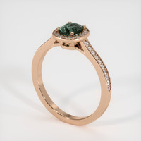 0.80 Ct. Sapphire Ring, 14K Rose Gold 2