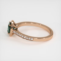 0.80 Ct. Sapphire Ring, 14K Rose Gold 4