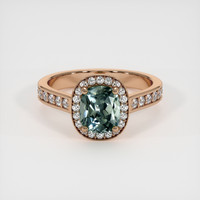 1.56 Ct. Sapphire Ring, 14K Rose Gold 1