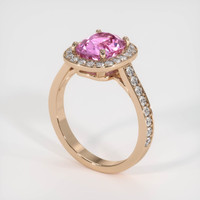 2.33 Ct. Sapphire Ring, 14K Rose Gold 2