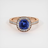 2.04 Ct. Sapphire Ring, 18K Rose Gold 1