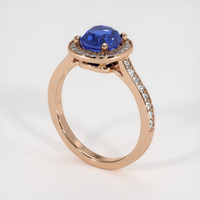 2.04 Ct. Sapphire Ring, 18K Rose Gold 2