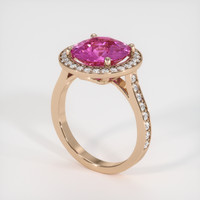 4.57 Ct. Sapphire Ring, 18K Rose Gold 2