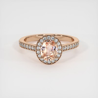 2.12 Ct. Sapphire Ring, 18K Rose Gold 1