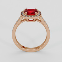 1.21 Ct. Ruby Ring, 18K Rose Gold 3