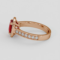 1.21 Ct. Ruby Ring, 18K Rose Gold 4