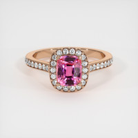 1.19 Ct. Sapphire Ring, 18K Rose Gold 1