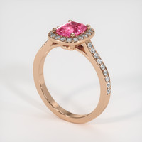1.19 Ct. Sapphire Ring, 18K Rose Gold 2