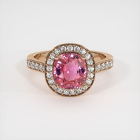 1.87 Ct. Sapphire Ring, 18K Rose Gold 1