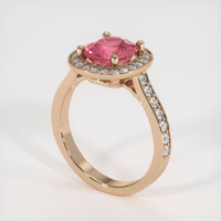 1.87 Ct. Sapphire Ring, 18K Rose Gold 2