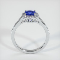 1.08 Ct. Blue Sapphire Ring, 10K White Gold 3