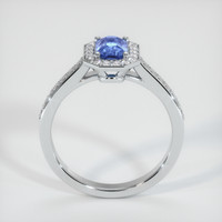 1.04 Ct. Blue Sapphire Ring, 10K White Gold 3