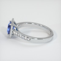 1.04 Ct. Blue Sapphire Ring, 10K White Gold 4