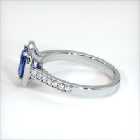 1.20 Ct. Blue Sapphire Ring, 10K White Gold 4