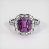 2.74 Ct. Purple Spinel Ring, 10K White Gold 1