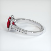 2.35 Ct. Ruby Ring, 10K White Gold 4