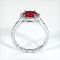 2.76 Ct. Pinkish Red Ruby Ring, 10K White Gold 3