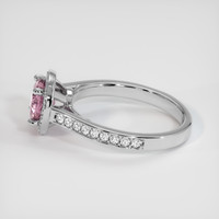 0.94 Ct. Pink Sapphire Ring, 10K White Gold 4