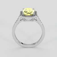 2.67 Ct. Yellow Sapphire Ring, 10K White Gold 3