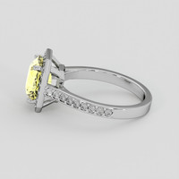 2.67 Ct. Yellow Sapphire Ring, 10K White Gold 4