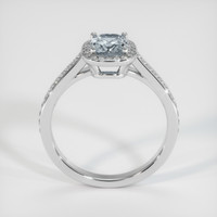 1.18 Ct. Grey Sapphire Ring, 10K White Gold 3