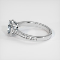 1.18 Ct. Grey Sapphire Ring, 10K White Gold 4