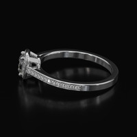 0.58 Ct. Purple Sapphire Ring, 10K White Gold 4