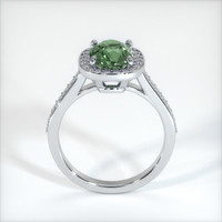 2.78 Ct. Green Sapphire Ring, 10K White Gold 3