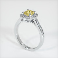 1.02 Ct. Yellow Sapphire Ring, 10K White Gold 2