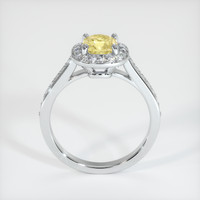 1.02 Ct. Yellow Sapphire Ring, 10K White Gold 3