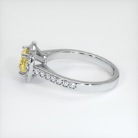 1.02 Ct. Yellow Sapphire Ring, 10K White Gold 4