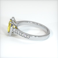 1.11 Ct. Yellow Sapphire Ring, 10K White Gold 4