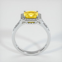 2.31 Ct. Yellow Sapphire Ring, 10K White Gold 3