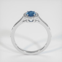0.62 Ct. Sapphire Ring, 14K White Gold 3