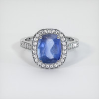 2.76 Ct. Sapphire Ring, 14K White Gold 1