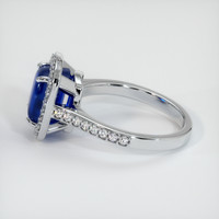 4.55 Ct. Sapphire Ring, 14K White Gold 4