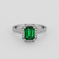 1.97 Ct. Tsavorite Garnet Ring, 14K White Gold 1