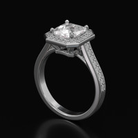 1.20 Ct. Gemstone Ring, 14K White Gold 2