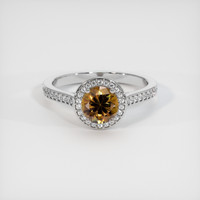 1.02 Ct. Gemstone Ring, 14K White Gold 1