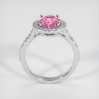 2.15 Ct. Pink Sapphire Ring, 14K White Gold 3